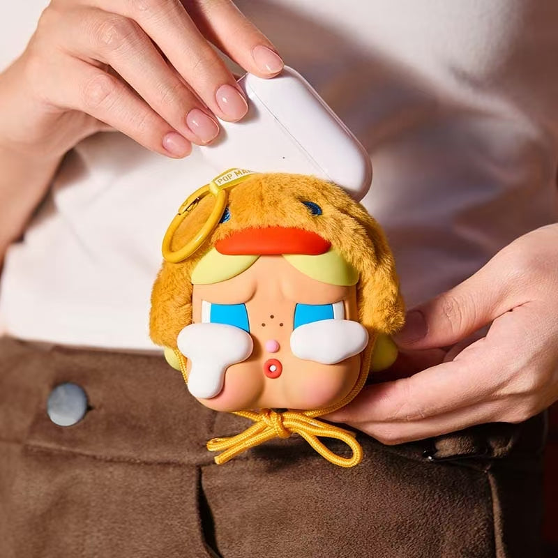 (PRE-3DAYS)crybaby cry again series-silicone plush earphone bag